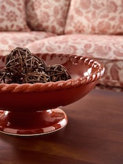 Laura Ashley Rust Twisted Rim Footed Bowl - Image 3 of 5