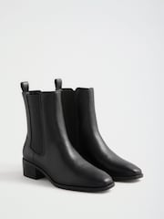 Friends Like These Black Faux Leather Flat Chelsea Boots - Image 1 of 5