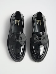 Friends Like These Faux Leather Patent Bow Trim Chunky Loafers - Image 1 of 4