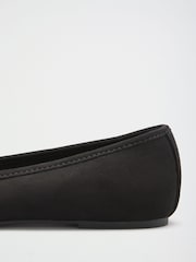 Friends Like These Black Faux Suede Tassel Pointed Toe Flat Loafer Shoes - Image 4 of 4