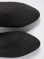 Friends Like These Black Wide Fit Mid Heel Mix Material Ankle Boots - Image 4 of 5