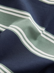 Green/Navy Jersey Stripe Pyjamas Set - Image 5 of 5