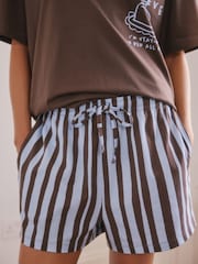 Chocolate Brown Graphic - Conjunto de pijama corto - Imagen 5 de 10