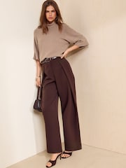 Friends Like These Neutral Cosy High Neck T-Shirt - Image 4 of 5
