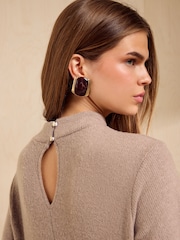 Friends Like These Neutral Cosy High Neck T-Shirt - Image 5 of 5