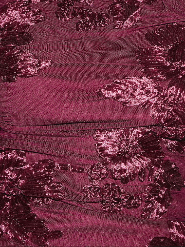Friends Like These Draped Off The Shoulder Cornelli Detail Top - Attēls 5 no 5