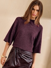 Friends Like These Red Cosy High Neck T-Shirt - Image 4 of 5