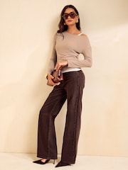 Friends Like These Neutral 2-in-1 Layered Long-Sleeve Top - Image 3 of 6