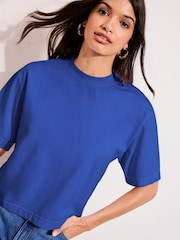 Friends Like These Cobalt Blue Heavyweight Boxy T-Shirt - Image 1 of 4