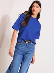 Friends Like These Cobalt Blue Heavyweight Boxy T-Shirt - Image 3 of 4