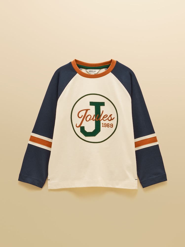 Joules Boys' Bennett Raglan Long Sleeve Top - Slika 1 od 4