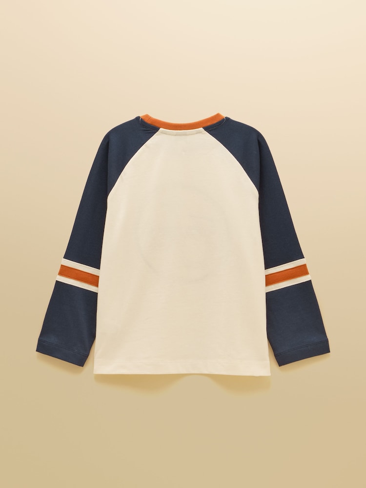 Joules Boys' Bennett Raglan Long Sleeve Top - Slika 2 od 4