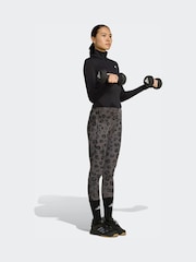 adidas Black Optime Essentials Full Zip Jacket - Image 3 of 6