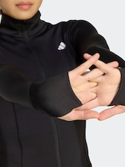 adidas Black Optime Essentials Full Zip Jacket - Image 4 of 6