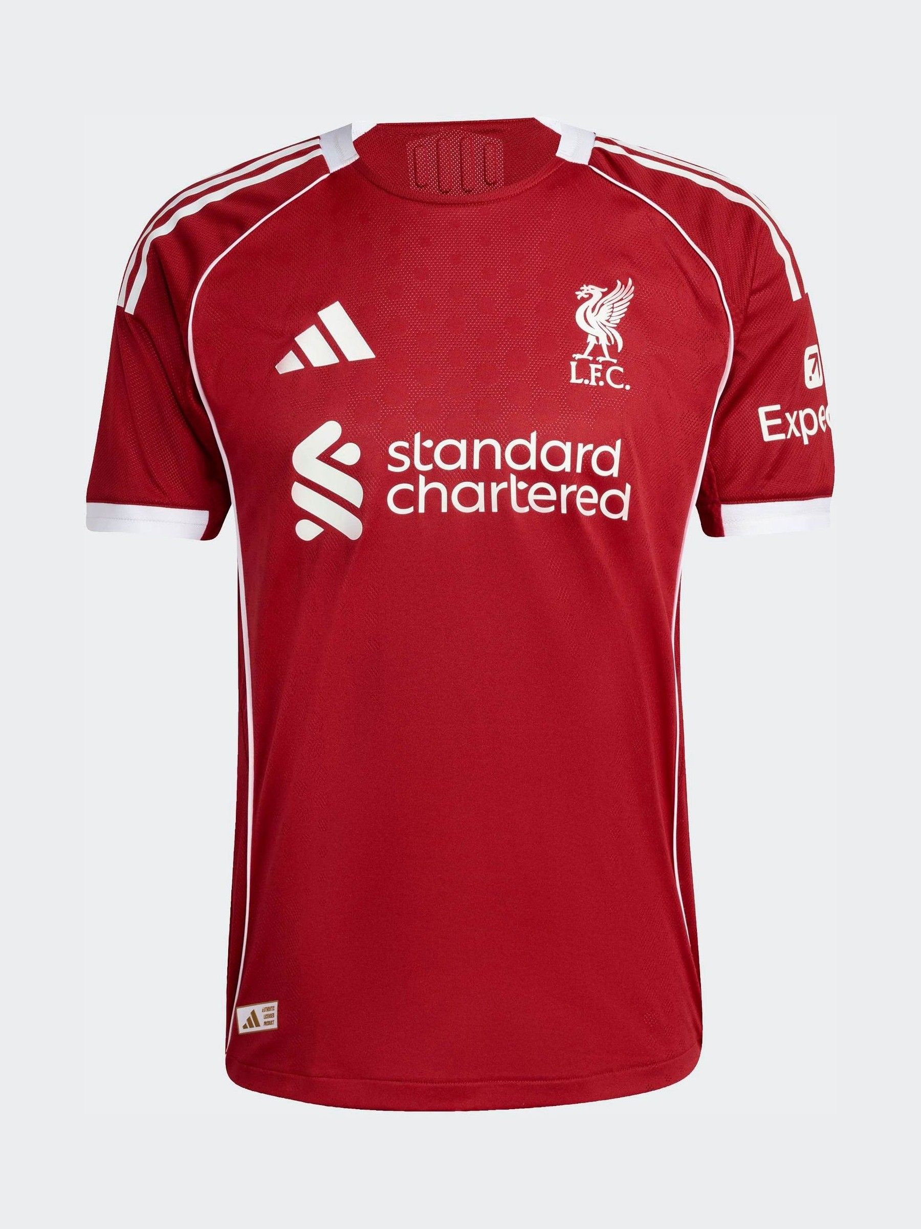 Liverpool FC 25/26  kit XL （背番号無し） Buy adidas Red Liverpool FC 25/26 Home Authentic Football Shirt