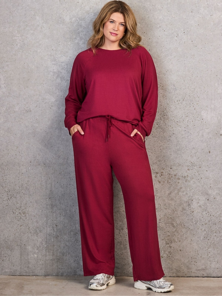 Live Unlimited Red Deep Drawstring Trousers - Image 1 of 1