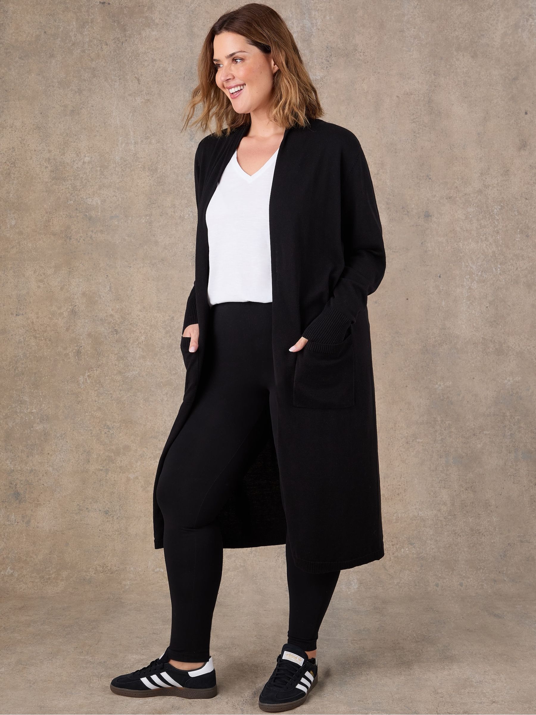 Buy Live Unlimited Black Longline Knitted Cardigan from Next USA