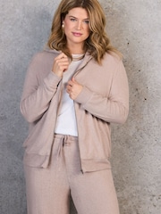 Live Unlimited Natural Oatmeal Supersoft Zip Hoodie - Image 1 of 4