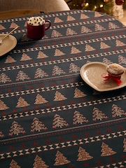 Multi Christmas Fairisle Wipe Clean Table Cloth - Image 1 of 4
