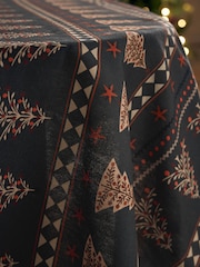Multi Christmas Fairisle Wipe Clean Table Cloth - Image 2 of 4