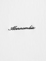Abercrombie & Fitch White Logo Short Sleeve Crew Neck T-Shirt - Image 2 of 2