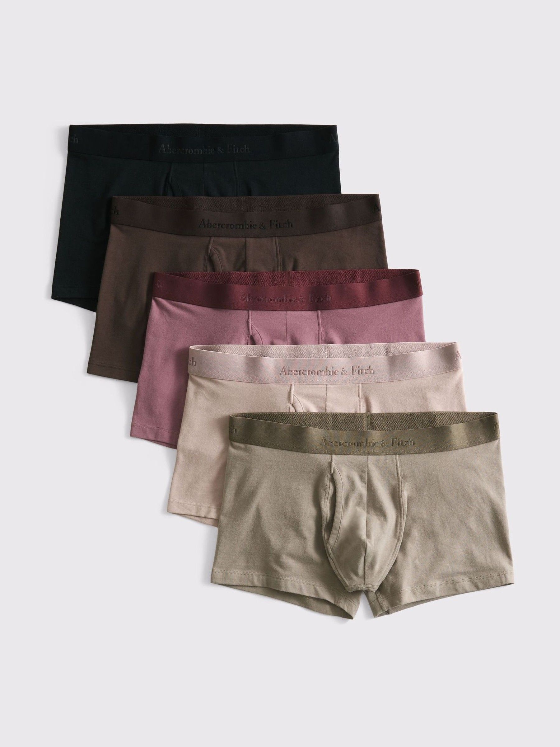 Abercrombie & Fitch Brown Trunk Boxers 5 Pack - Image 1 of 2