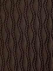 Abercrombie & Fitch Brown Short Sleeve Sweater Polo Shirt - Image 7 of 7