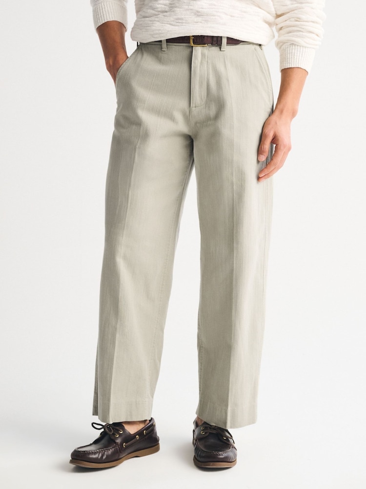 Abercrombie & Fitch Brown Cotton Baggy Trousers - Image 2 of 8