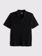 أسود - قميص بولو سترة بأكمام قصيرة من Abercrombie & Fitch - Image 1 of 2