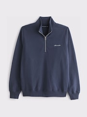 Abercrombie & Fitch Logo Full Zip Long Sleeve Sweat Top - 2的图像1｝
