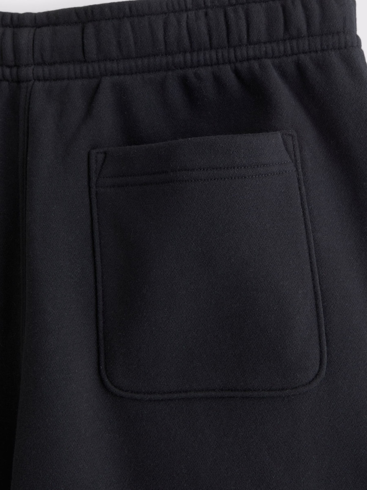 Abercrombie & Fitch Black Icon Baggy Open Hem Joggers - Image 2 of 2 Abercrombie & Fitch Black Icon Baggy Open Hem Joggers - Image 2 of 2