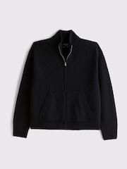 Abercrombie & Fitch Black Long Sleeve Full Zip Jacket - Image 6 of 7