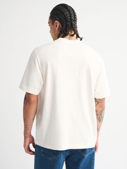 Bianco - Abercrombie & Fitch Logo Short Sleeve Crew Neck T-Shirt - Immagine 5 di 8