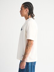 Bianco - Abercrombie & Fitch Logo Short Sleeve Crew Neck T-Shirt - Immagine 6 di 8