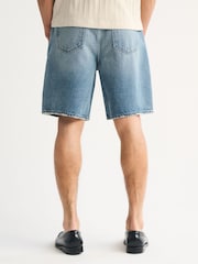 כחול  - Abercrombie & Fitch מכנסיים קצרים בגזרת באגי - תמונה 3 מתוך 8