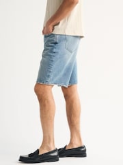 כחול  - Abercrombie & Fitch מכנסיים קצרים בגזרת באגי - תמונה 4 מתוך 8