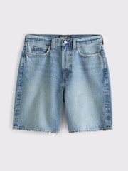 כחול  - Abercrombie & Fitch מכנסיים קצרים בגזרת באגי - תמונה 7 מתוך 8