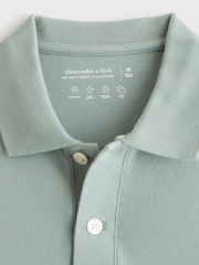 Abercrombie & Fitch Green Icon Collar Neck Short Sleeve Polo Shirt - Image 2 of 2