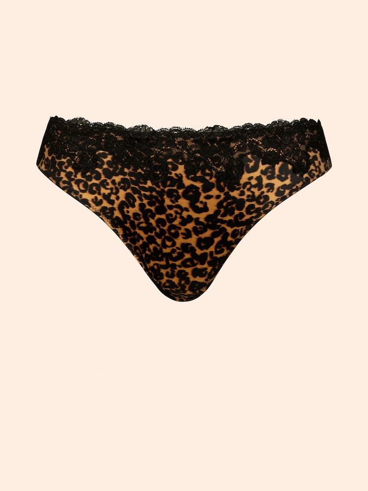 Curvy Kate Animal Boost Lace Tanga Briefs - Image 5 of 5 Curvy Kate Animal Boost Lace Tanga Briefs - Image 5 of 5