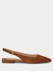 Lauren Ralph Lauren Londyn Σουέτ Ανοιχτή φτέρνα Point Toe Φλατ παπούτσια - Εικόνα 1 από 4