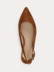 Lauren Ralph Lauren Londyn Σουέτ Ανοιχτή φτέρνα Point Toe Φλατ παπούτσια - Εικόνα 4 από 4