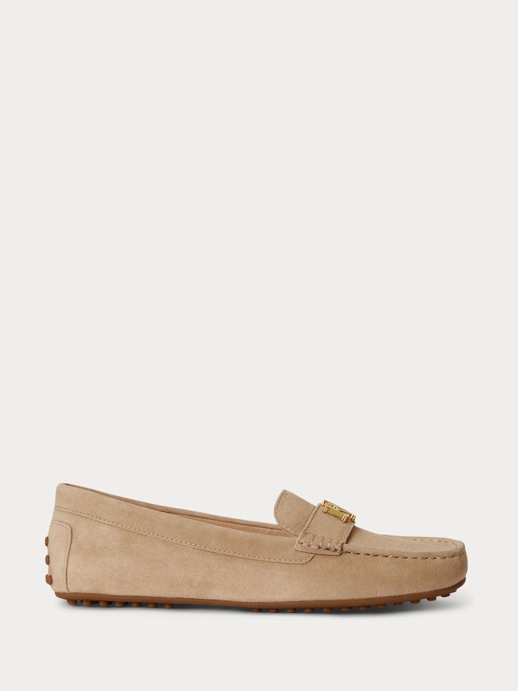 Lauren Ralph Lauren Brown Barnsbury Suede Loafers - Image 2 of 4 Lauren Ralph Lauren Brown Barnsbury Suede Loafers - Image 2 of 4