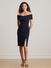 Vestito a tubino aderente con spalle scoperte di Lauren Ralph Lauren - Immagine 1 di 4