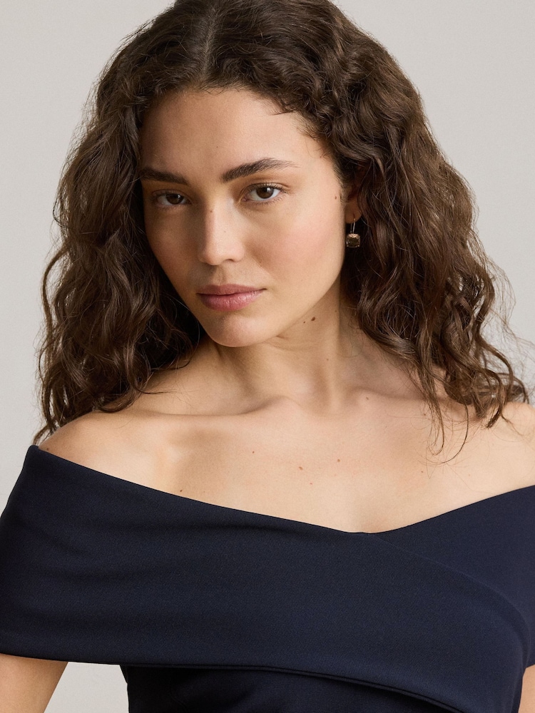 Vestito a tubino aderente con spalle scoperte di Lauren Ralph Lauren - Immagine 4 di 4