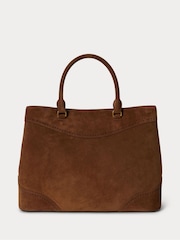 Lauren Ralph Lauren Brown Marcy Large Suede Tote Bag - Image 2 of 5