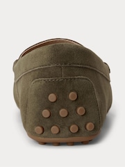 Lauren Ralph Lauren Green Barnsbury Suede Loafers - Image 4 of 4
