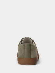 Lauren Ralph Lauren Green Janson II Suede Low Top Trainers - Image 4 of 5
