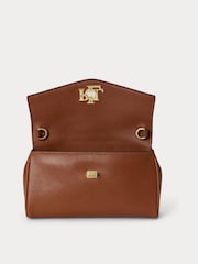 Lauren Ralph Lauren Brown Turnlock Mini Chain Strap Crossbody Bag - Image 3 of 6