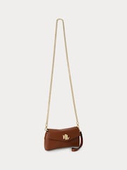 Lauren Ralph Lauren Brown Turnlock Mini Chain Strap Crossbody Bag - Image 5 of 6