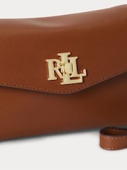 Lauren Ralph Lauren Brown Turnlock Mini Chain Strap Crossbody Bag - Image 6 of 6